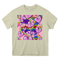 Mossy pride heart seamless pattern Heavy Core Tee - FaDigitalArtStudio