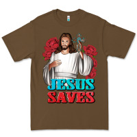Cacao Jesus Saves Premium Tee - BundleAndBundleShop