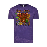 Cloud Purple Just a Little Moody Vintage Tee - CowhideDigitalArt