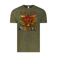Vintage Olive Just a Little Moody Vintage Tee - CowhideDigitalArt