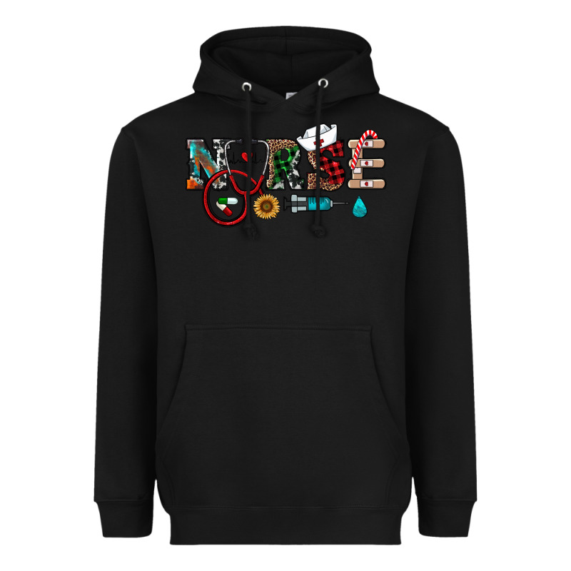 Christmas Nurse Heavyweight Hoodie by RanaPortraitStore | Teevron
