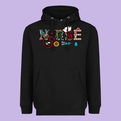 Christmas Nurse Heavyweight Hoodie Designed By Ranaportraitstore