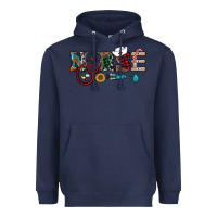 Navy christmas nurse Heavyweight Hoodie - RanaPortraitStore