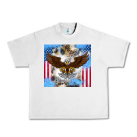 Lunar Rock America Eagle Urban Heavy Tee - CowhideDigitalArt