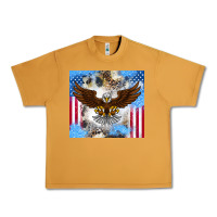 Peanut Butter America Eagle Urban Heavy Tee - CowhideDigitalArt