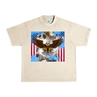 Sandshell America Eagle Urban Heavy Tee - CowhideDigitalArt
