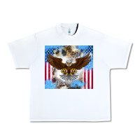 White America Eagle Urban Heavy Tee - CowhideDigitalArt