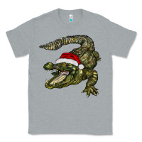Heather Grey Christmas alligator Classic Tee - BarkalooDesign