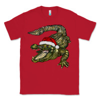 Red Christmas alligator Classic Tee - BarkalooDesign