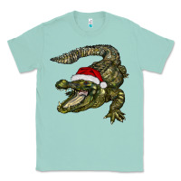 Seafoam Christmas alligator Classic Tee - BarkalooDesign