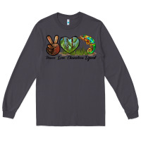 Smoke Peace Love Chameleon Lizard Long Sleeve Tee - LillyAllenDesigns