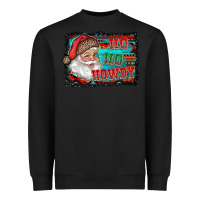 Black ho ho howdy with santa Heavyweight Sweatshirt - RanaPortraitStore