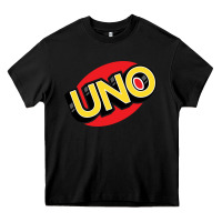 Black UNO Card Game Heavy Core Tee - baoMotion