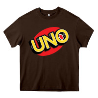 Chocolate Brown UNO Card Game Heavy Core Tee - baoMotion