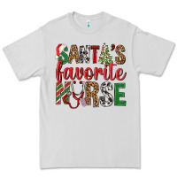 Dove Grey Santa's Favorite Nurse Premium Tee - BundleAndBundleShop