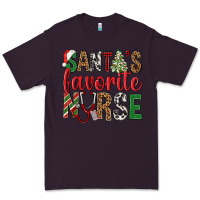 Plum Santa's Favorite Nurse Premium Tee - BundleAndBundleShop