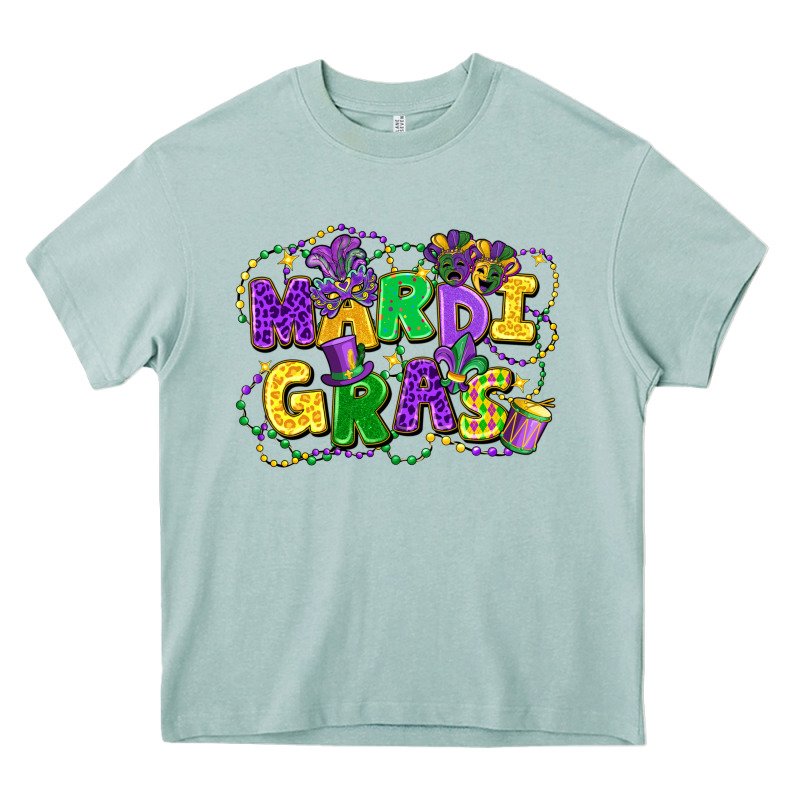 Mardi Gras Heavy Core Tee by FaDigitalArtStudio | Teevron