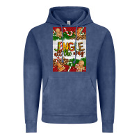 Vintage Denim Christmas Jingle All The Way Vintage Hoodie - Artiststas
