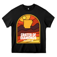 Black crater of diamonds state park arkansas Heavy Core Tee - baoMotion
