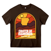 Chocolate Brown crater of diamonds state park arkansas Heavy Core Tee - baoMotion