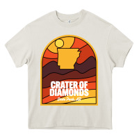 Cream crater of diamonds state park arkansas Heavy Core Tee - baoMotion