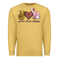 Antique Gold Peace Love Valentines Gnomes Premium Sweatshirt - Jasminsmagicworld