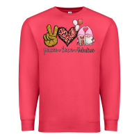 Cardinal Peace Love Valentines Gnomes Premium Sweatshirt - Jasminsmagicworld
