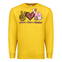 Lemon Peace Love Valentines Gnomes Premium Sweatshirt - Jasminsmagicworld