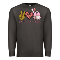 Smoke Peace Love Valentines Gnomes Premium Sweatshirt - Jasminsmagicworld