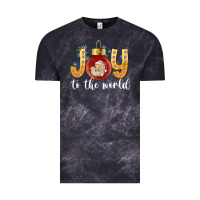 Cloud Black Joy To The World Vintage Tee - CowhideDigitalArt