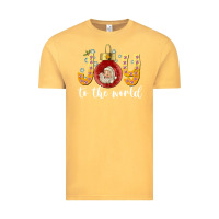 Vintage Mustard Joy To The World Vintage Tee - CowhideDigitalArt