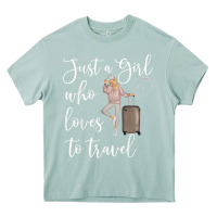 Arona just a girl who loves to travel traveling women nomad t shirt Heavy Core Tee - baoMotion