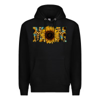 Black Sunflower Leopard Mom Premium Hoodie - Jasminsmagicworld