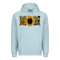 Blue Mist Sunflower Leopard Mom Premium Hoodie - Jasminsmagicworld