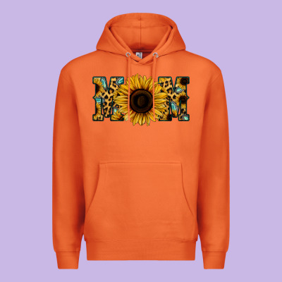 Sunflower Leopard Mom Premium Hoodie Designed By Jasminsmagicworld