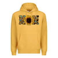 Mustard Sunflower Leopard Mom Premium Hoodie - Jasminsmagicworld