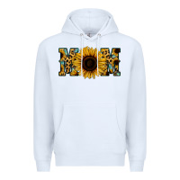White Sunflower Leopard Mom Premium Hoodie - Jasminsmagicworld