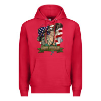 Cardinal army veteran  pray Premium Hoodie - BarkalooDesign