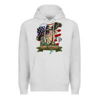 Dove Grey army veteran  pray Premium Hoodie - BarkalooDesign