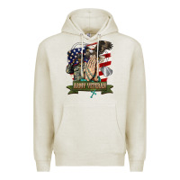 Oatmeal Heather army veteran  pray Premium Hoodie - BarkalooDesign