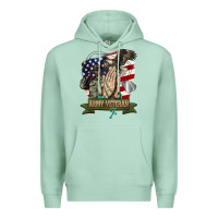 Seafoam army veteran  pray Premium Hoodie - BarkalooDesign