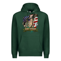 Sports Green army veteran  pray Premium Hoodie - BarkalooDesign