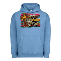 Pigment Pebble Blue jesus i̇s the reason for the season christmas Urban Hoodie - RanaPortraitStore
