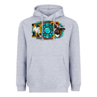Heather Grey Moo Mothers Heavyweight Hoodie - Jasminsmagicworld