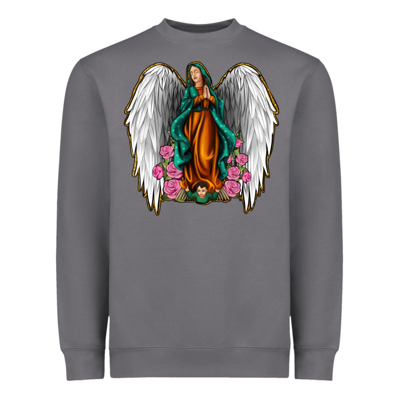 Angel Wing Lady Of Guadalupe Heavyweight Sweatshirt by Jasminsmagicworld | Teevron