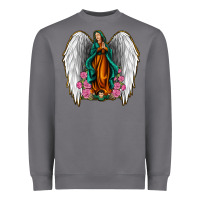 Storm Angel Wing Lady of Guadalupe Heavyweight Sweatshirt - Jasminsmagicworld