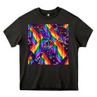 Asphalt lgbt flag seamless pattern Heavy Core Tee - FaDigitalArtStudio