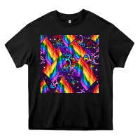 Black lgbt flag seamless pattern Heavy Core Tee - FaDigitalArtStudio