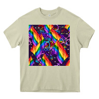 Mossy lgbt flag seamless pattern Heavy Core Tee - FaDigitalArtStudio