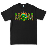 Black Western Mom With Shamrocks Premium Tee - BundleAndBundleShop